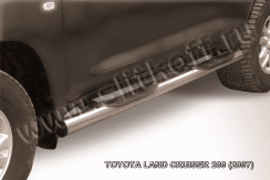 Защита порогов d76 с проступями Toyota Land Cruiser 200 (2007-2012)