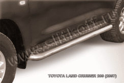 Защита порогов d76 с листом Toyota Land Cruiser 200 (2007-2012)