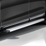 Пороги алюминиевые "Optima Silver" 1800 серебристые Nissan Terrano (2014-2022)