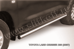 Защита штатного порога d57 Toyota Land Cruiser 200 (2007-2012)