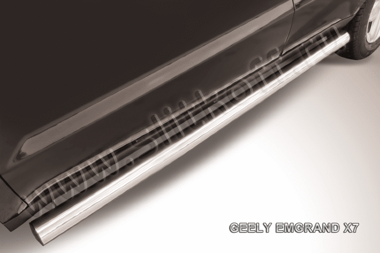 Пороги d76 труба Geely Emgrand X7 (2011-2016)