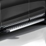 Пороги алюминиевые "Standart Silver" 1800 серебристые Nissan Terrano (2014-2022)