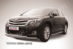 Защита переднего бампера d57+d57 двойная Toyota Venza (2012-2017)