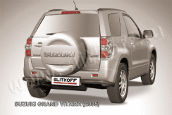Уголки d57 черные Suzuki Grand Vitara (2005-2008)