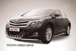 Защита переднего бампера d57 с декоративными элементами Toyota Venza (2012)