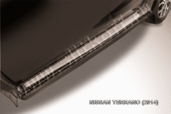 Защита порогов d57 труба черная Nissan Terrano (2014)