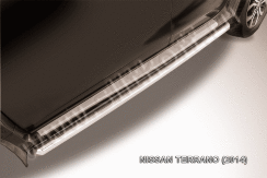 Защита порогов d57 труба Nissan Terrano (2014-2022)