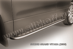 Защита порогов d42 с листом Suzuki Grand Vitara (2005-2008)