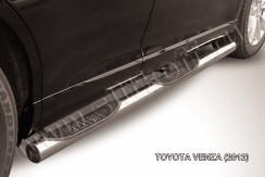 Защита порогов d76 с проступями Toyota Venza (2012-2017)