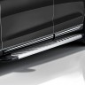 Пороги алюминиевые "Elite Silver" 1800 серебристые Nissan Murano (2014-2022)