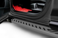 Пороги алюминиевые "Elite Grafit" 1700 графитовые Honda CR-V (2016-2020)