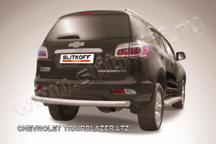 Защита заднего бампера d76 Chevrolet Trailblazer (2012-2016)
