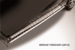Защита порогов d42 труба Nissan Terrano (2014-2022)