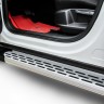 Пороги алюминиевые "Premium Silver" 2000 серебристые Volkswagen Teramont (2017-2020)