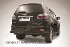 Защита заднего бампера d76 черная Chevrolet Trailblazer (2012)