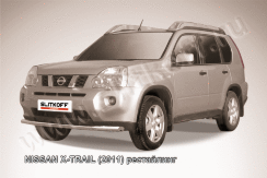 Защита переднего бампера d57 Nissan X-Trail (2011-2015)