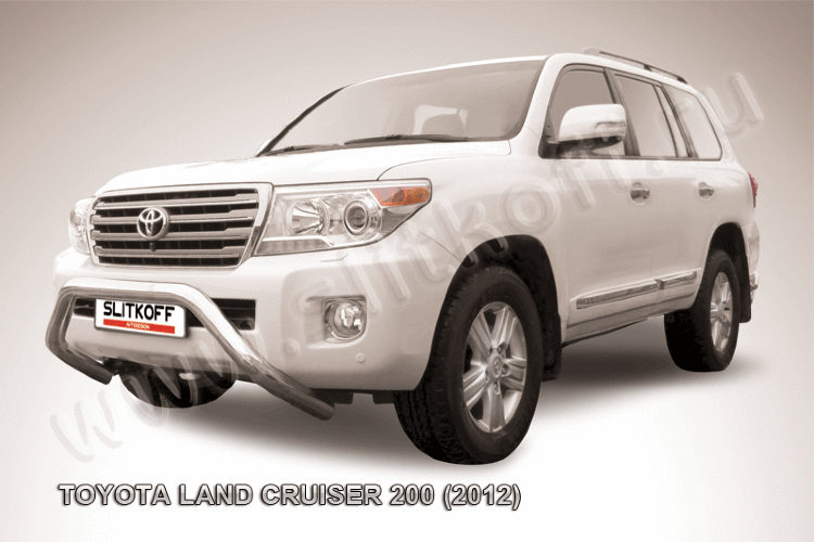 Кенгурятник d76 низкий широкий мини Toyota Land Cruiser 200 (2012-2015)