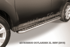 Защита порогов d42 с листом Mitsubishi Outlander XL (2009-2013)