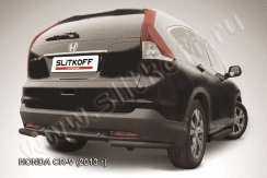Уголки d57 черные Honda CR-V 2L (2011-2015)
