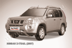 Кенгурятник d76 низкий "мини" Nissan X-Trail (2007-2011)