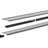 Пороги алюминиевые "Elite Silver" 1800 серебристые Nissan Terrano (2014-2022)