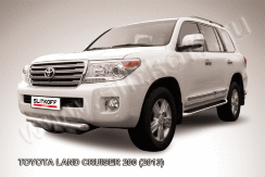 Защита переднего бампера d76 с профильной защитой картера короткая Toyota Land Cruiser 200 (2013-2015)