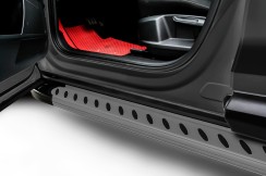 Пороги алюминиевые "Prestige Grafit" 1700 графитовые Mazda CX-5 (2011-2017)