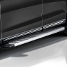 Пороги алюминиевые "Prestige Silver" 1800 серебристые Toyota Fortuner (2015-2022)