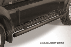 Защита порогов d57 труба черная Suzuki Jimny (1998-2019)