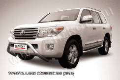 Кенгурятник d76 низкий широкий  "мини" Toyota Land Cruiser 200 (2013-2015)