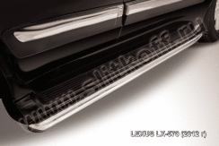 Защита штатного порогаd57 Lexus LX-570