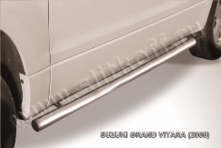 Защита порогов d76 труба Suzuki Grand Vitara 3 doors (2008-2012)