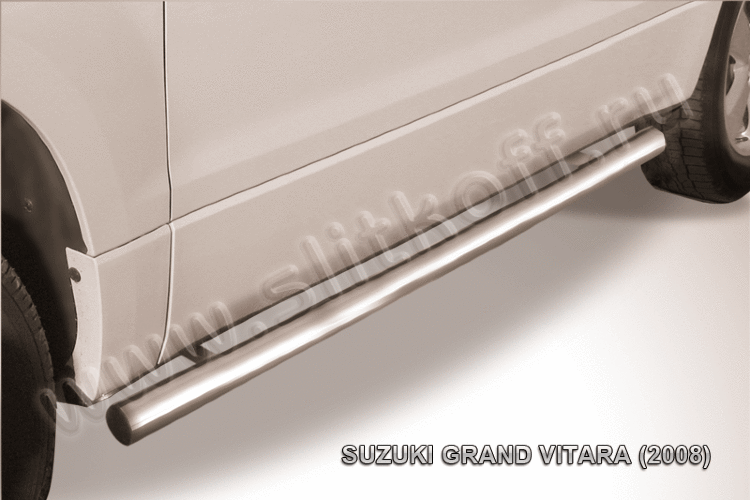 Защита порогов d76 труба Suzuki Grand Vitara 3 doors (2008-2012)