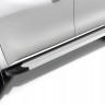 Пороги алюминиевые "Optima Silver" 1800 серебристые Mitsubishi L-200 (2018-2022)