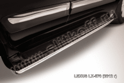 Защита штатного порога d42 Lexus LX-570