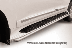 Защита штатного порога d42 Toyota Land Cruiser 200 (2013-2015)