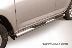 Защита порогов d76 с проступями Toyota Rav-4 (2009-2010)