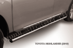 Защита порогов d57 труба Toyota Highlander (2010-2013)