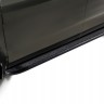 Пороги алюминиевые "Standart Black" 1700 черные Renault Duster (2020-2022)