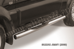 Защита порогов d76 с проступями Suzuki Jimny (1998-2019)