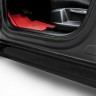 Пороги алюминиевые "Standart Black" 1700 черные Renault Arkana (2019-2022)