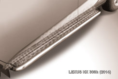 Защита порогов d57 с листом усиленная Lexus NX 300h