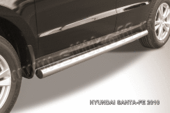Защита порогов d76 труба  Hyundai Santa Fe (2010)