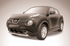 Защита переднего бампера d76 короткая Nissan Juke 4WD (2010-2014)