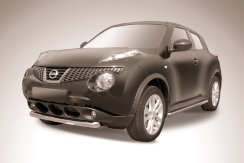 Защита переднего бампера d57 короткая Nissan Juke 4WD (2010-2014)