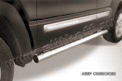 Защита порогов d76 труба Jeep Cherokee KK (2007-2012)