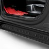 Пороги алюминиевые "Prestige Black" 1800 черные Hyundai Grand Santa-Fe (2014)