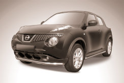 Защита переднего бампера d57 Nissan Juke 4WD (2010-2014)