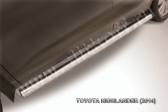 Защита порогов d76 труба Toyota Highlander (2014-2016)