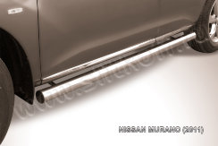 Защита порогов d76 труба Nissan Murano (2010-2015)